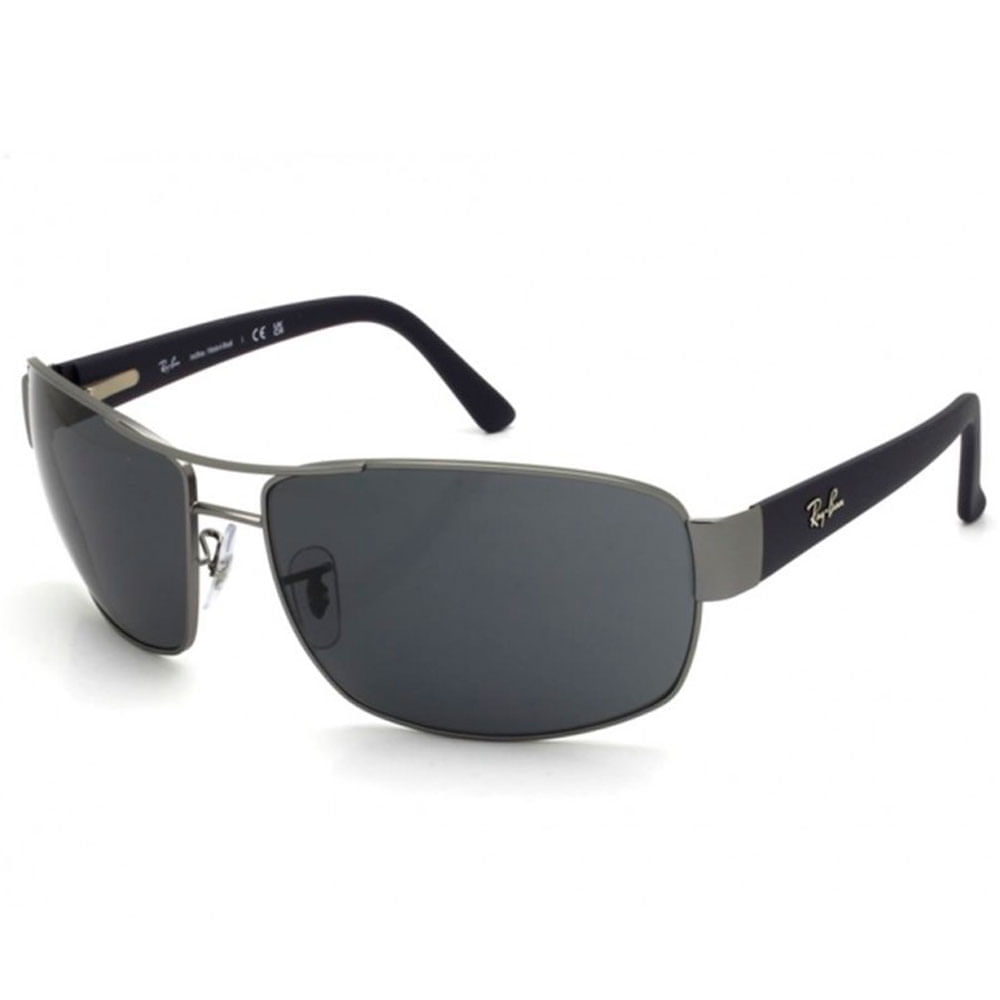 Óculos de Sol Masculino Ray-Ban Quadrado RB3503L 029 Cor Chumbo