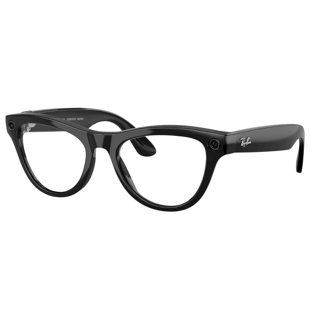 Óculos de Sol Ray-Ban Meta Skyler Gen 2 RW4014 Preto Brilhante / Transitions Verde Grafite Unissex