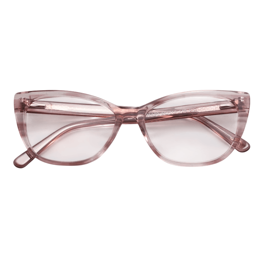 Armação de Óculos de Grau Jean Marcell JM6120 Feminino Gatinho Acetato Rosa