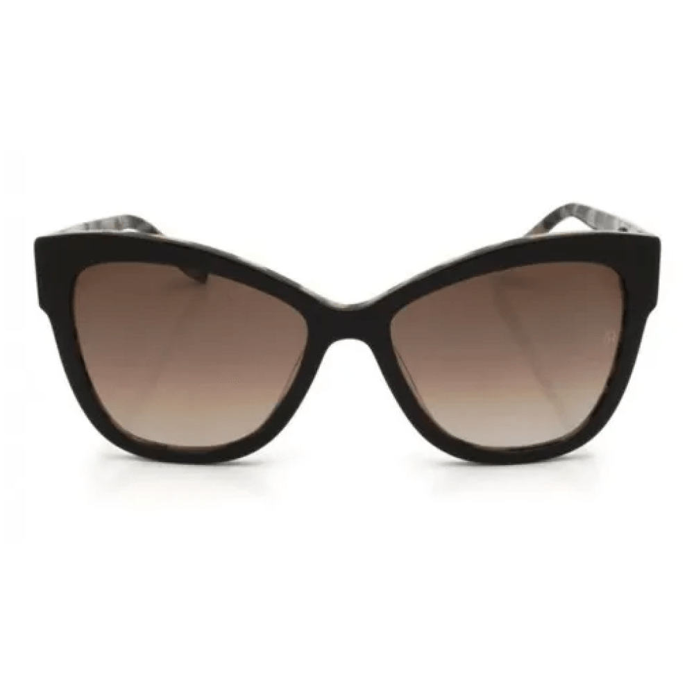 Óculos de Sol Ana Hickmann HI90018 Feminino Gatinho Acetato Preto