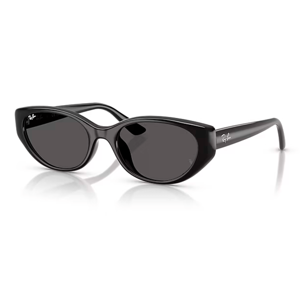 Óculos de Sol Ray-Ban RB4457D Feminino Retangular Injetado Preto