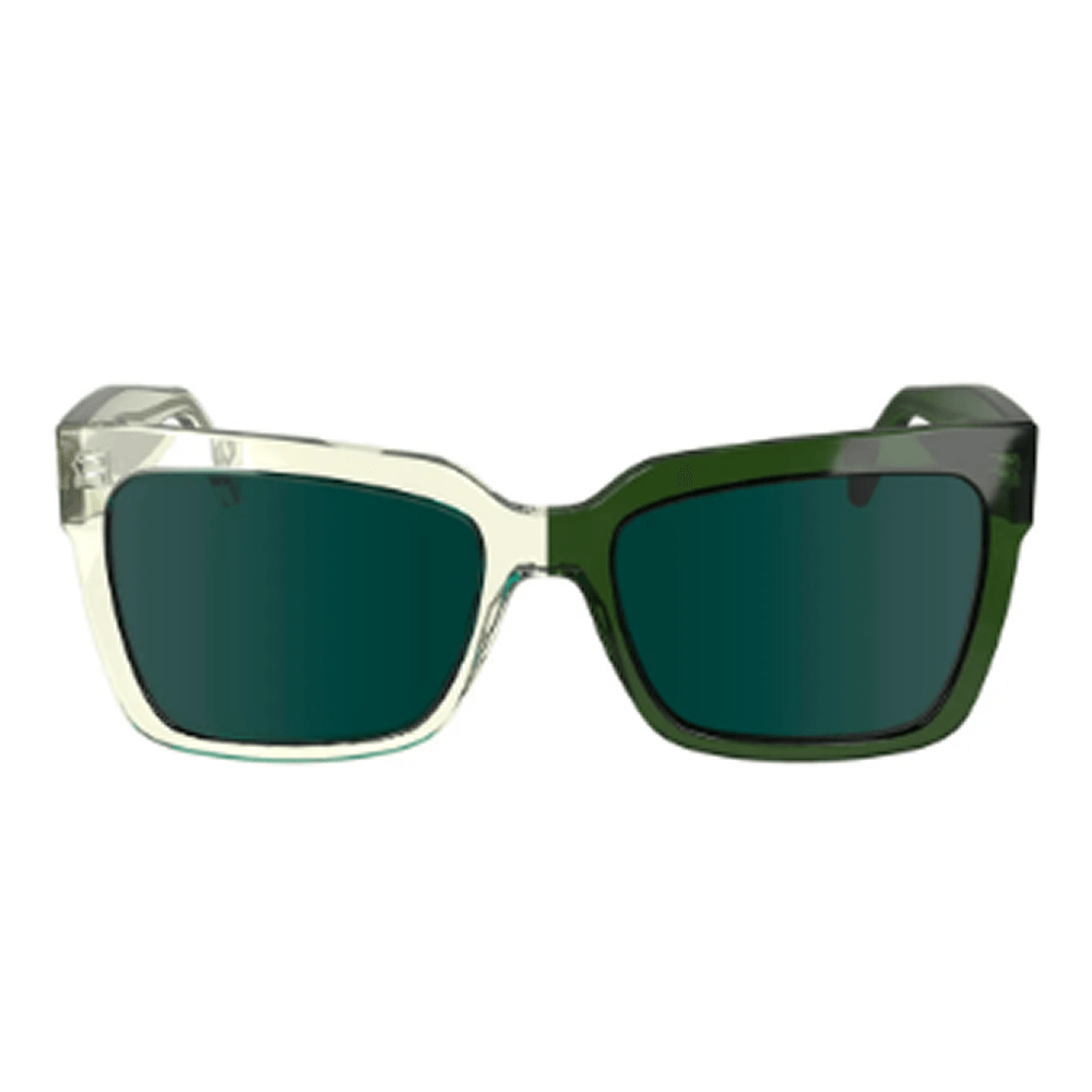 Óculos de Sol Calvin Klein Jeans CKJ2460 Feminino Quadrado Acetato Verde Cristal