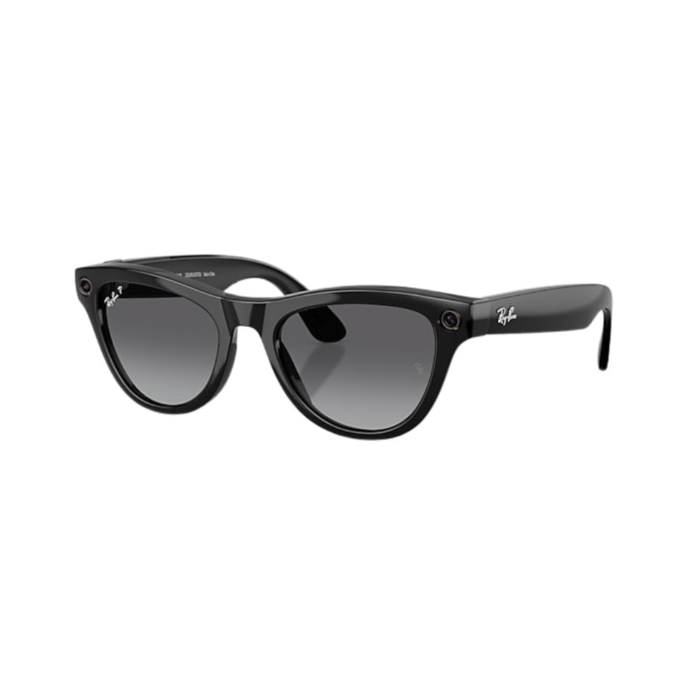 Óculos de Sol Ray-Ban Meta Skyler Gen 2 RW4014 Preto Brilhante / Grafite Degradê Polarizado Unissex