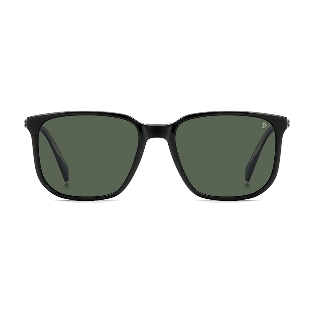 Óculos de Sol David Beckham 1210/C Masculino Quadrado Acetato Preto