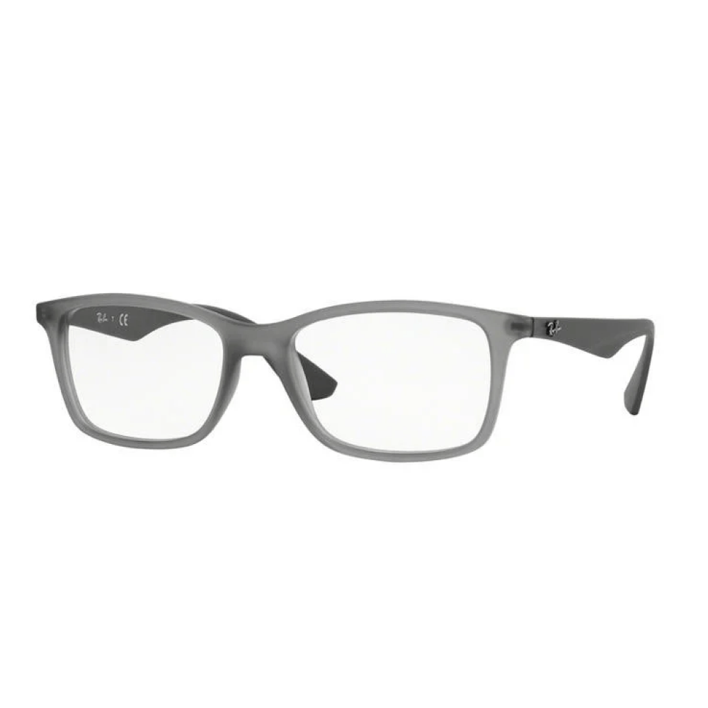 Armação para Óculos de Grau Unissex Ray-Ban RX7047 Cinza translúcido fosco
