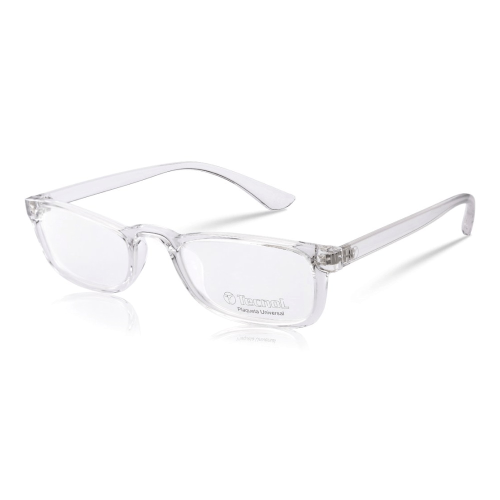 Armação de Óculos de Grau Tecnol TN3096U Unissex Retangular Acetato Cinza