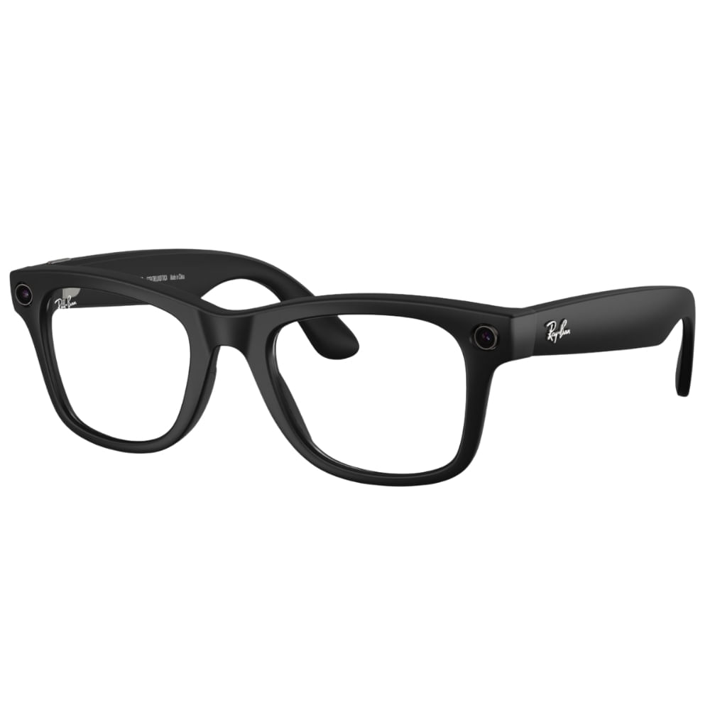 Óculos de Sol Ray-Ban Meta Wayfarer Gen 2 RW4012 Preto Fosco / Transitions Transparente/Cinza Unissex