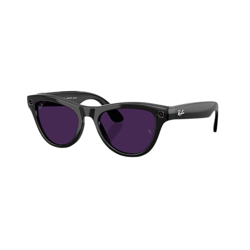 Óculos de Sol Ray-Ban Meta Skyler Gen 2 RW4014E0 Preto Brilhante / Transitions Ametista Unissex