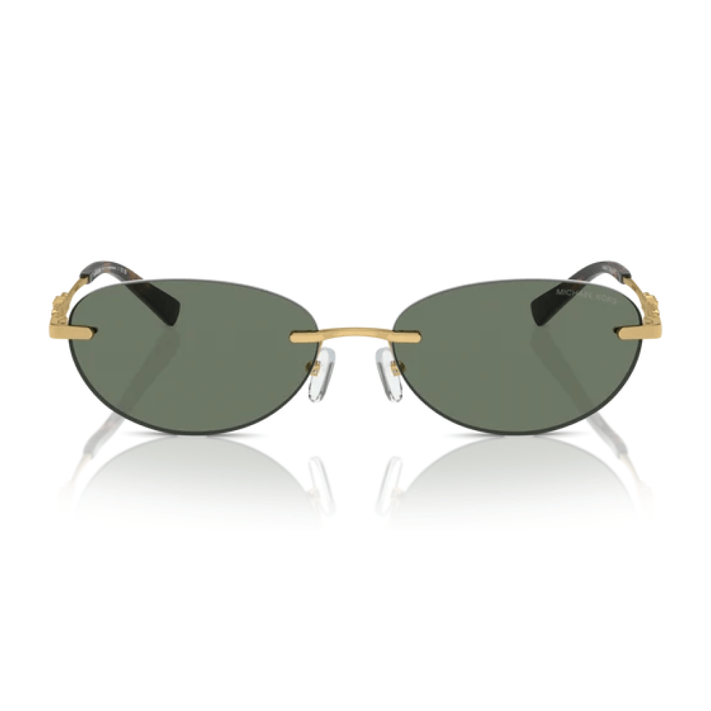 Óculos de Sol Michael Kors MK1151 Masculino Oval Metal Dourado