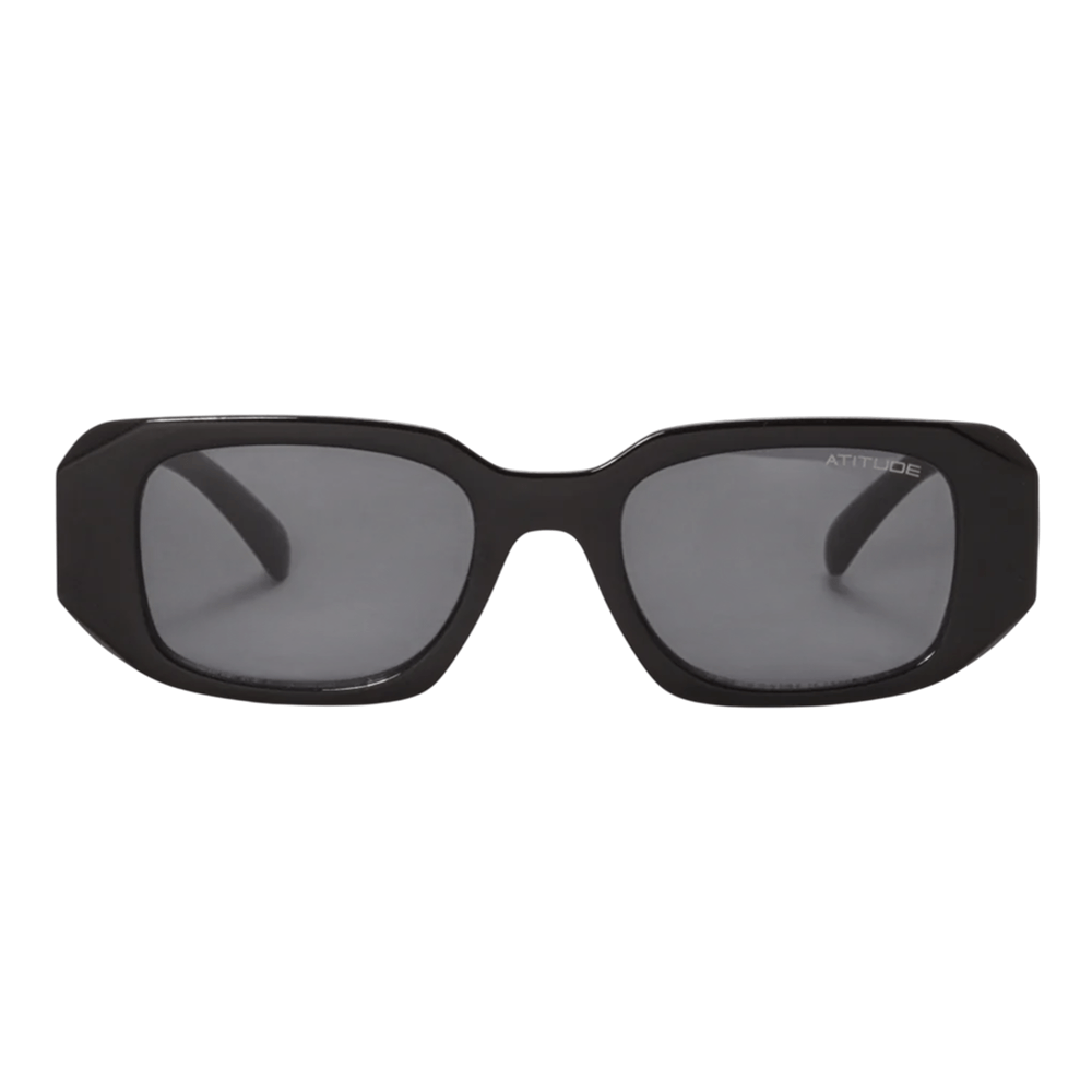 Óculos de Sol Atitude AT8160 Feminino Retangular Acetato Preto