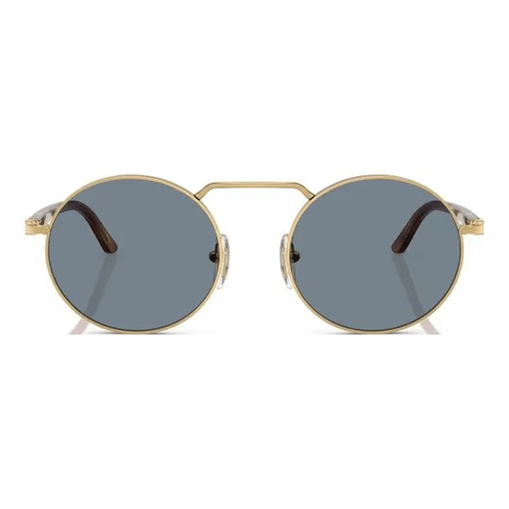 Óculos de Sol Persol PO1019S Masculino Redondo Metal Dourado