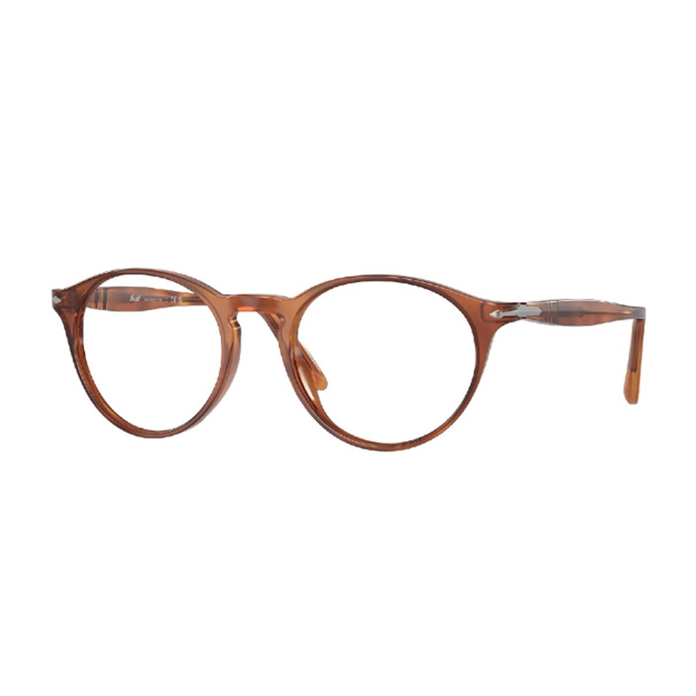 Armação de Óculos de Grau Persol PO3092V Unissex Redondo Acetato Marrom