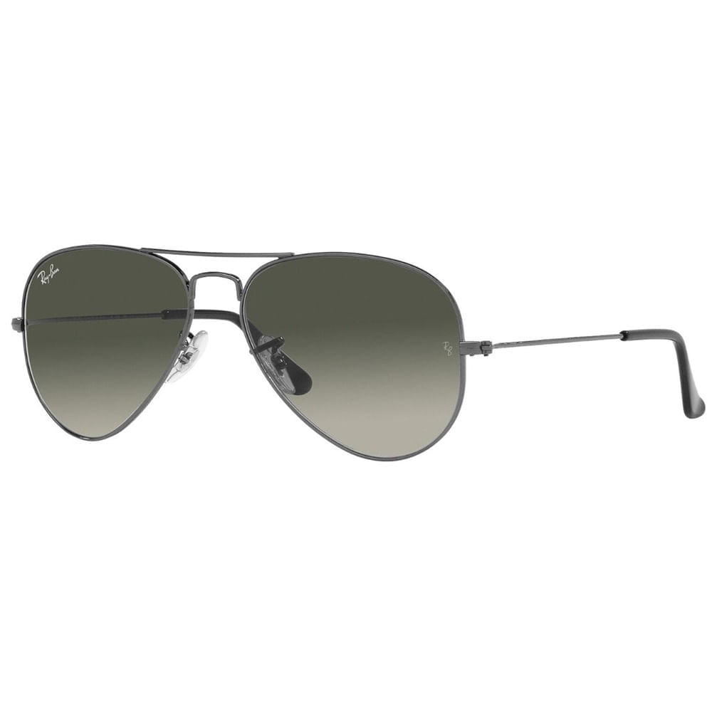 Óculos de Sol Ray-Ban RB3025 Unissex Aviador Metal Cinza