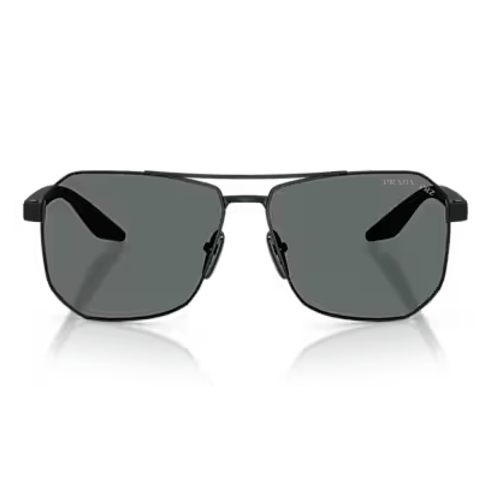 Óculos de Sol Prada DG05Z1 Unissex Hexagonal Metal Preto