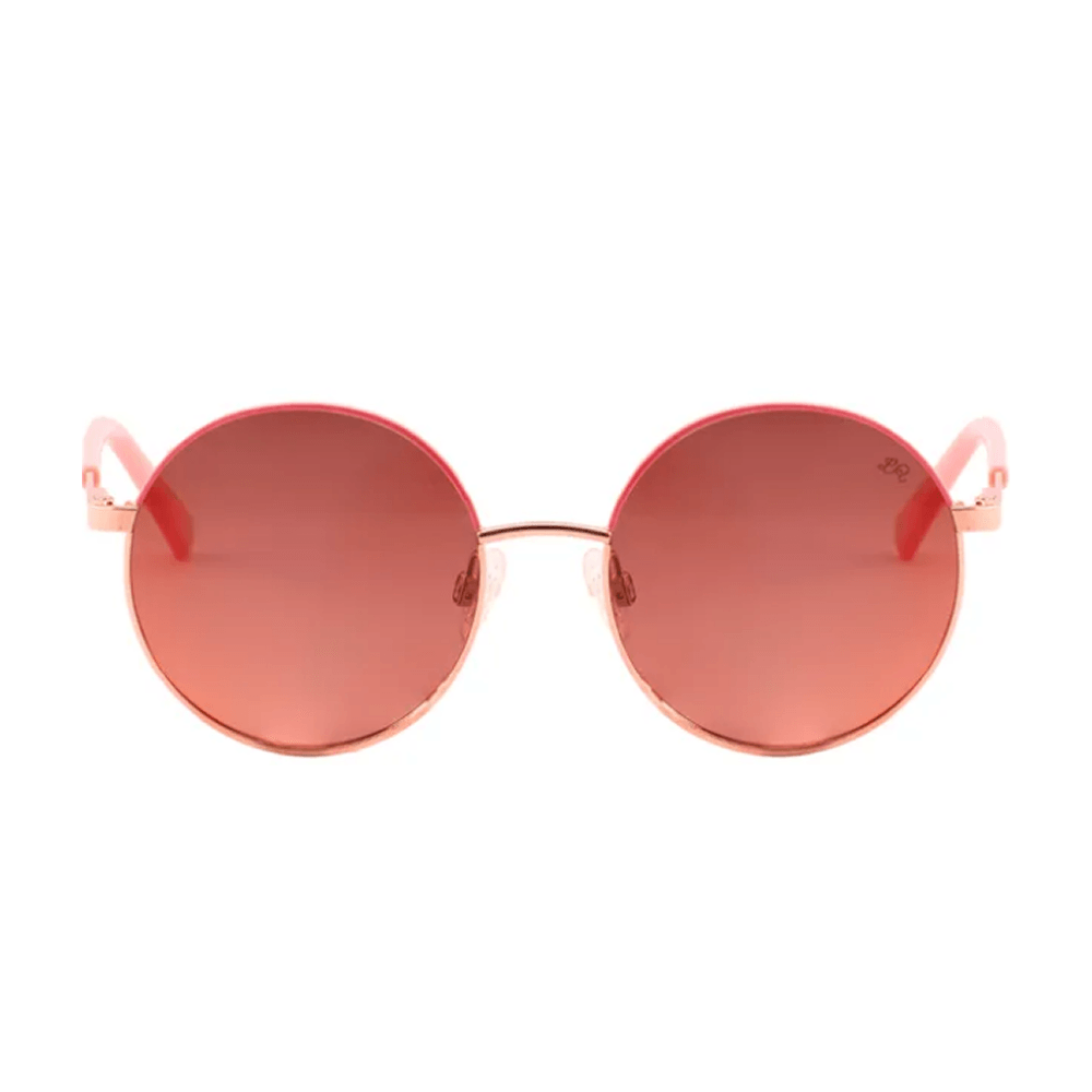Óculos de Sol Lilica Ripilica SLR187 Feminino Redondo Metal Rosê